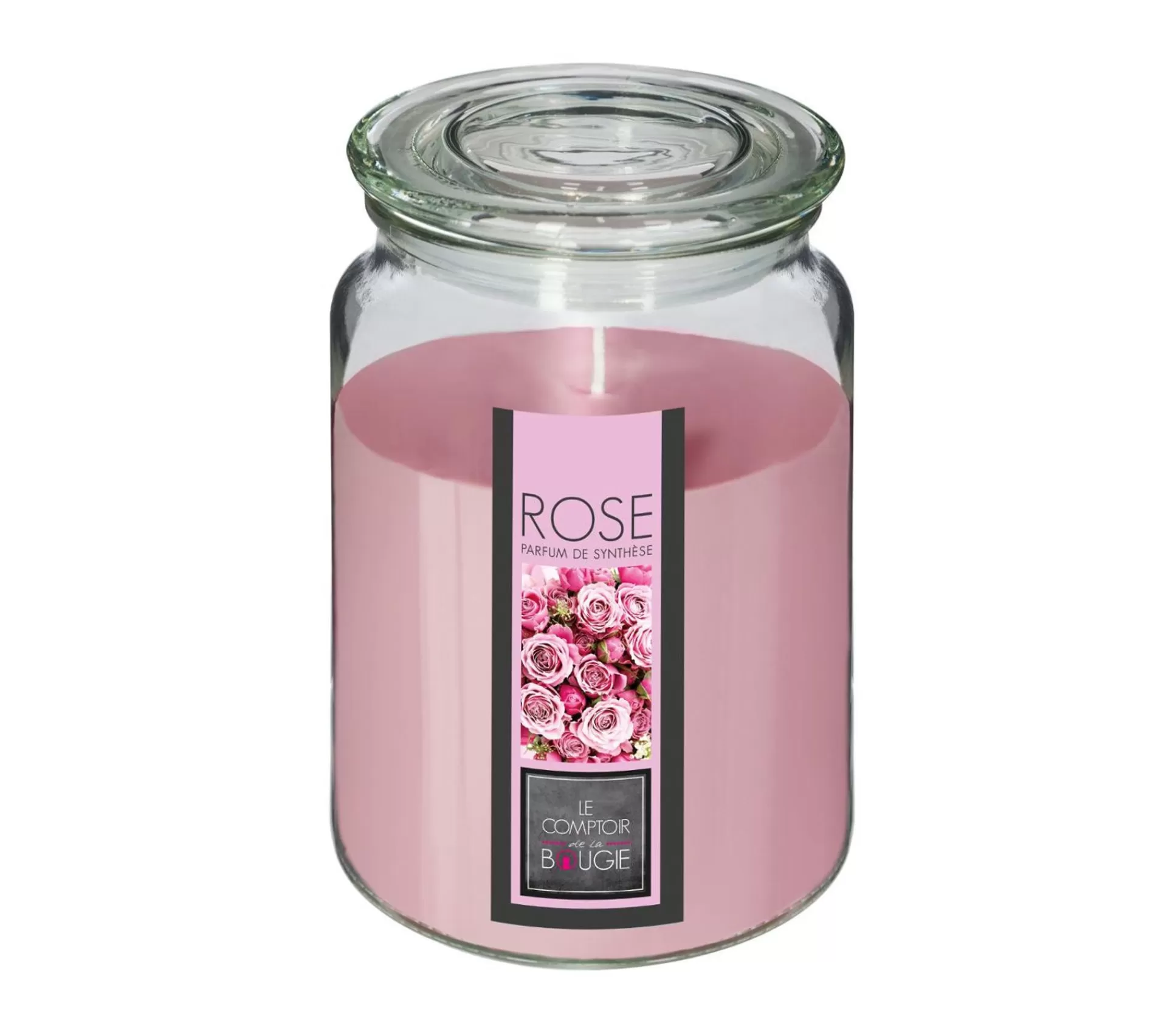 Fashion ATMOSPHERA Bougie Parfumee Rose Pot En Verre 510 G