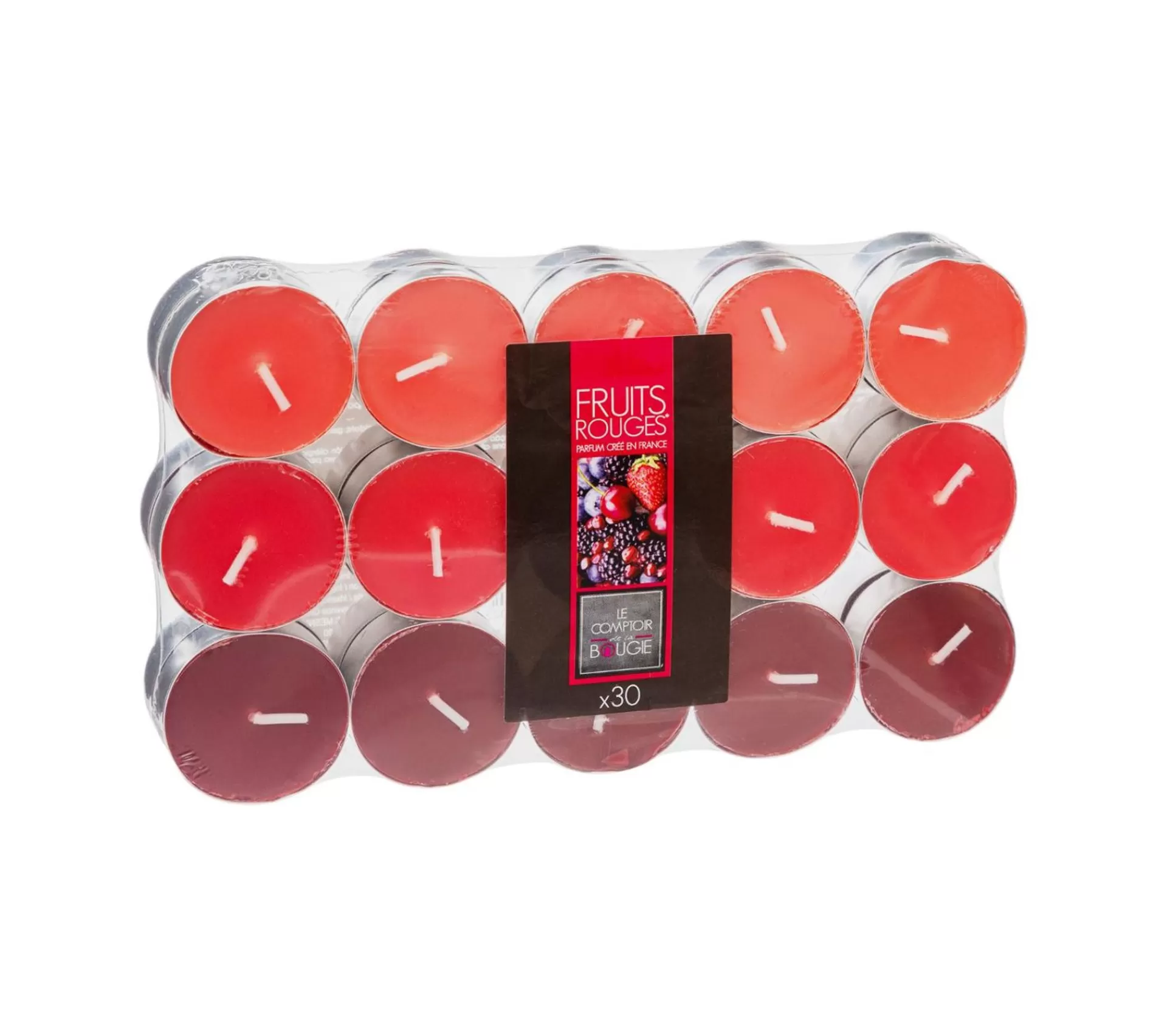 Best Sale ATMOSPHERA Lot De 30 Bougies Parfumees Fruits Rouges