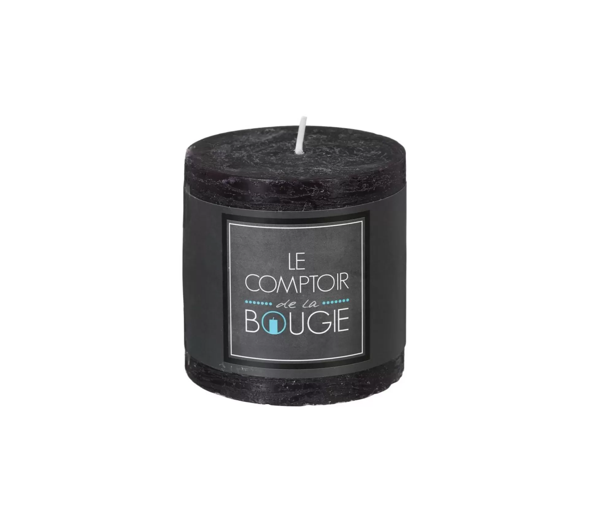 Fashion * Bougie Ronde H. 8 Cm Olia Noir