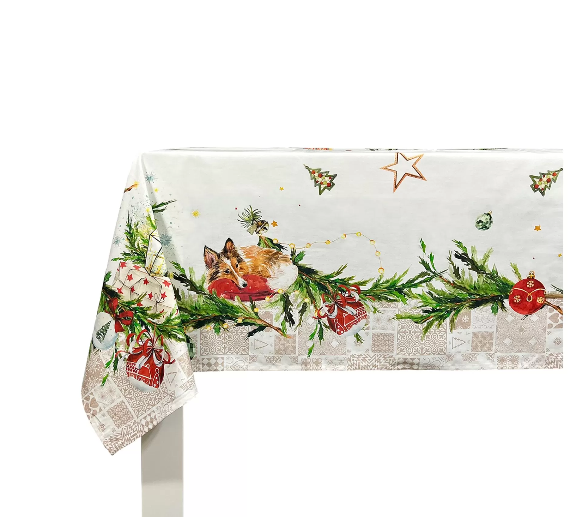 Sale NAF NAF Nappe De Noël Puppies 150X150 Cm