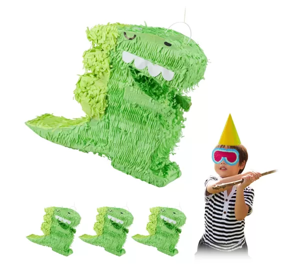 RELAXDAYS Anniversaire Et Autres Fêtes^ Pinata Dinosaure En Lot De 4