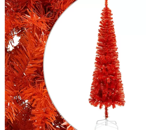 * Sapin Et Accessoire^Sapin De Noël Troit Rouge 150 Cm